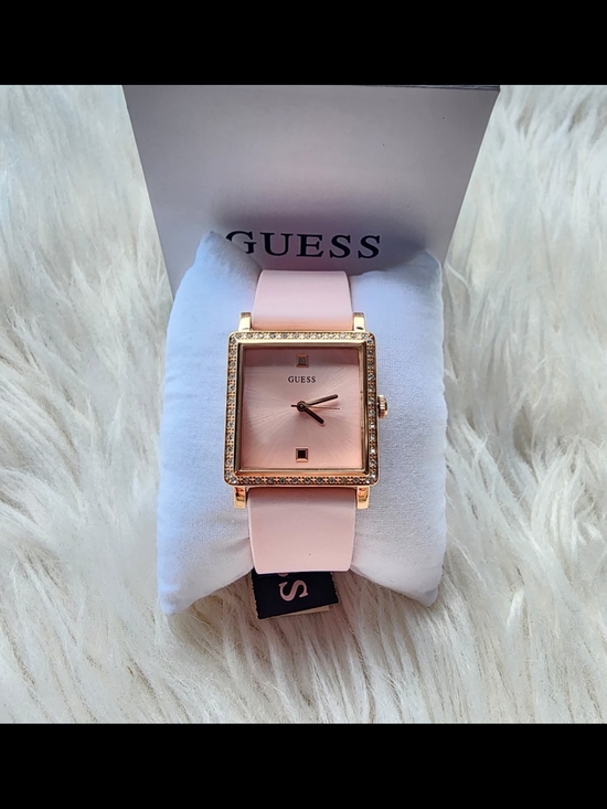 Guess Accessories - GUESS Women's Pink Square Crystal-Accent Watch Original Brand New